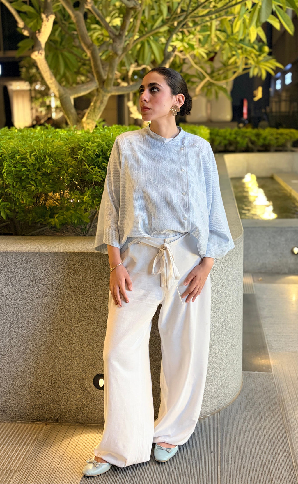 Linen Ballon Sarouel Pants