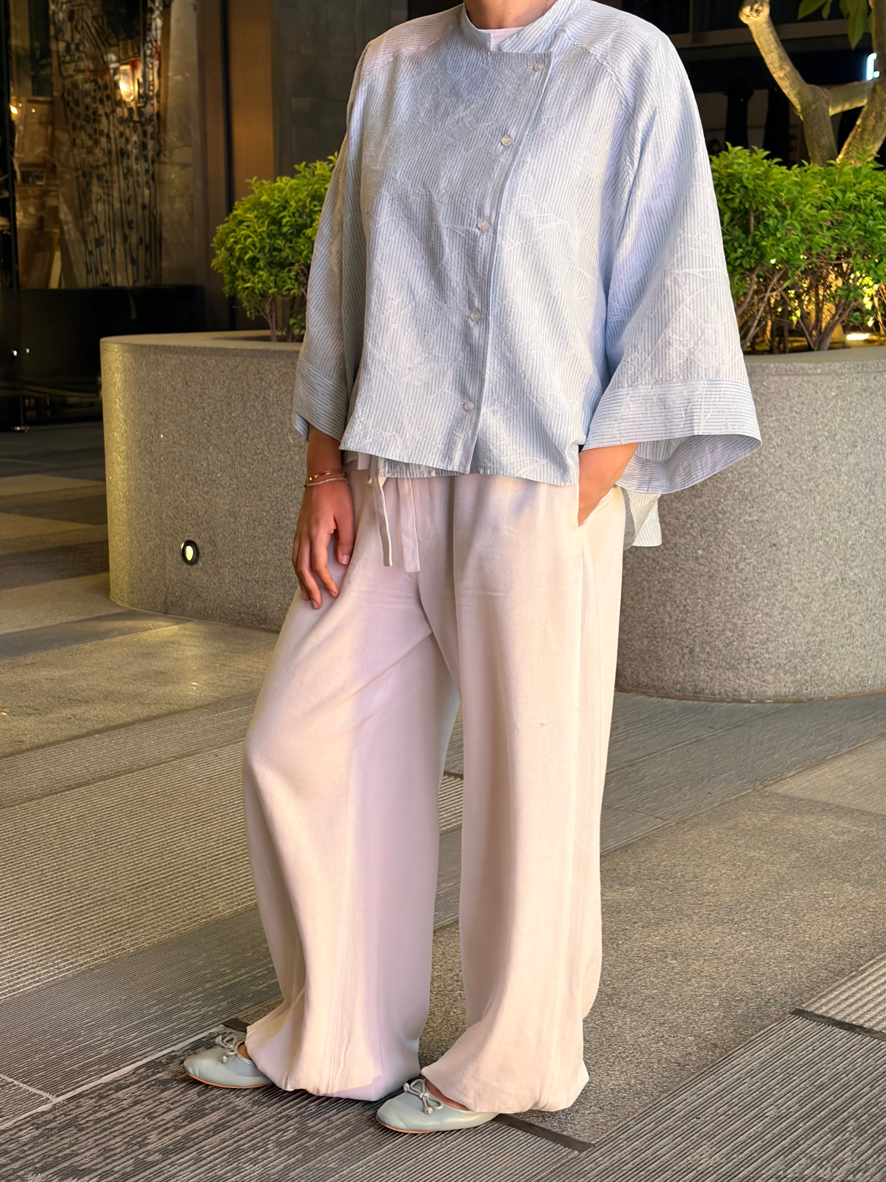 Linen Ballon Sarouel Pants