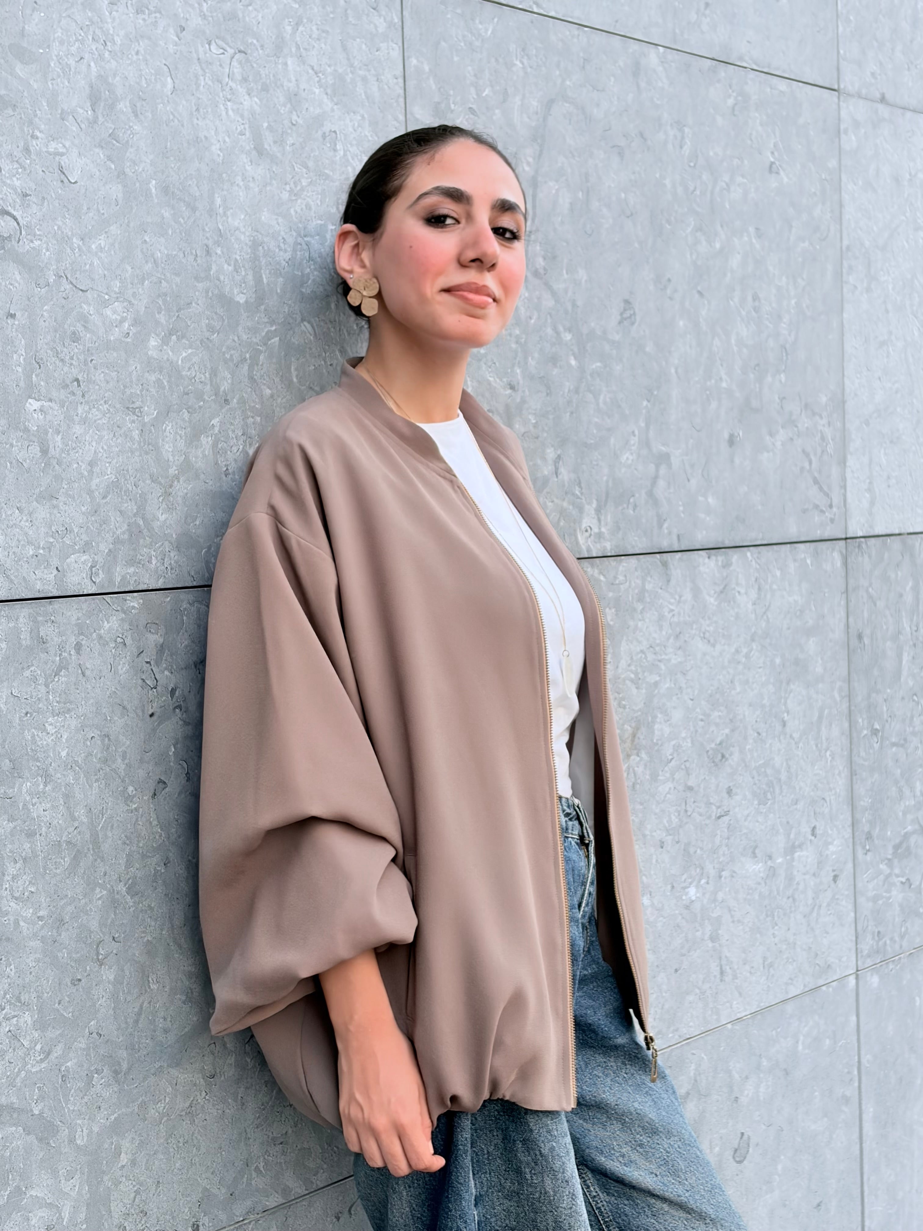 Mocha Bomber Jacket