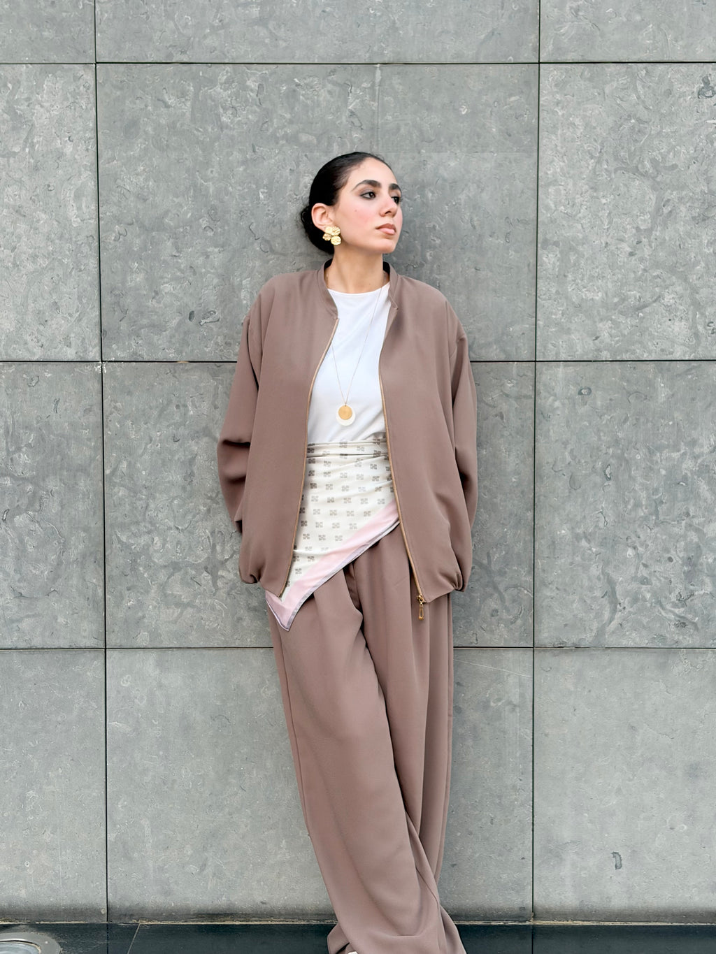 Mocha Wide-Leg Pant