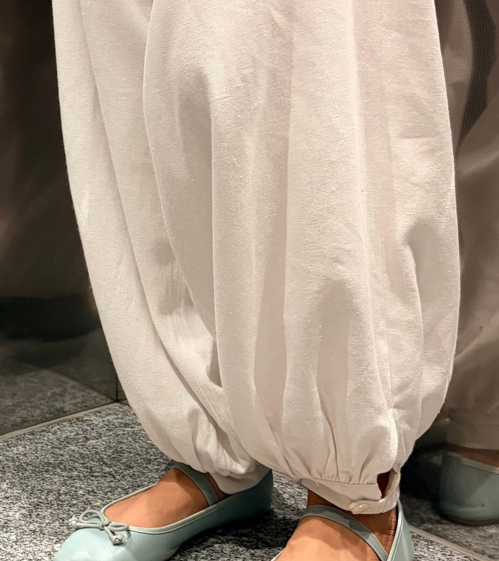 Linen Ballon Sarouel Pants