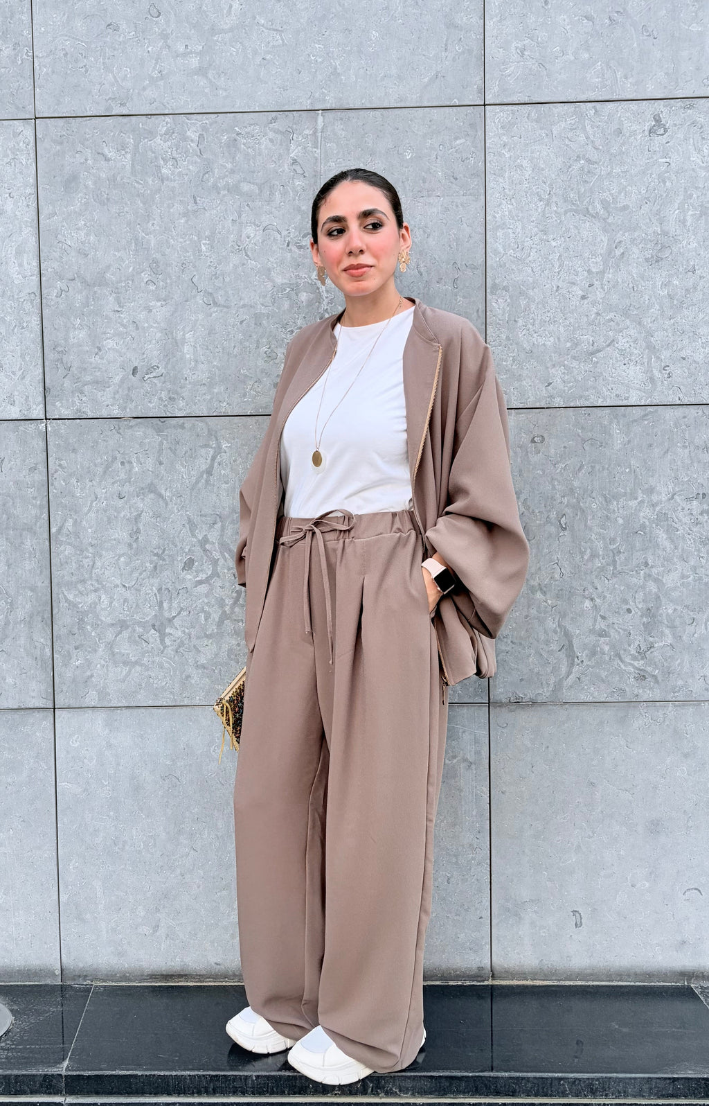 Mocha Wide-Leg Pant