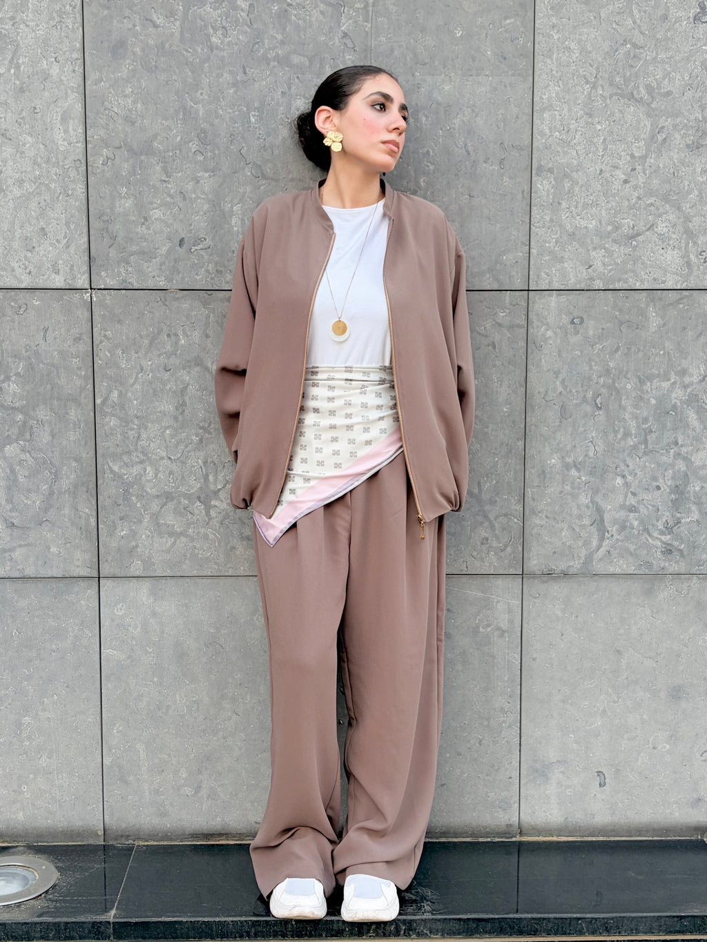 Mocha Wide-Leg Pant