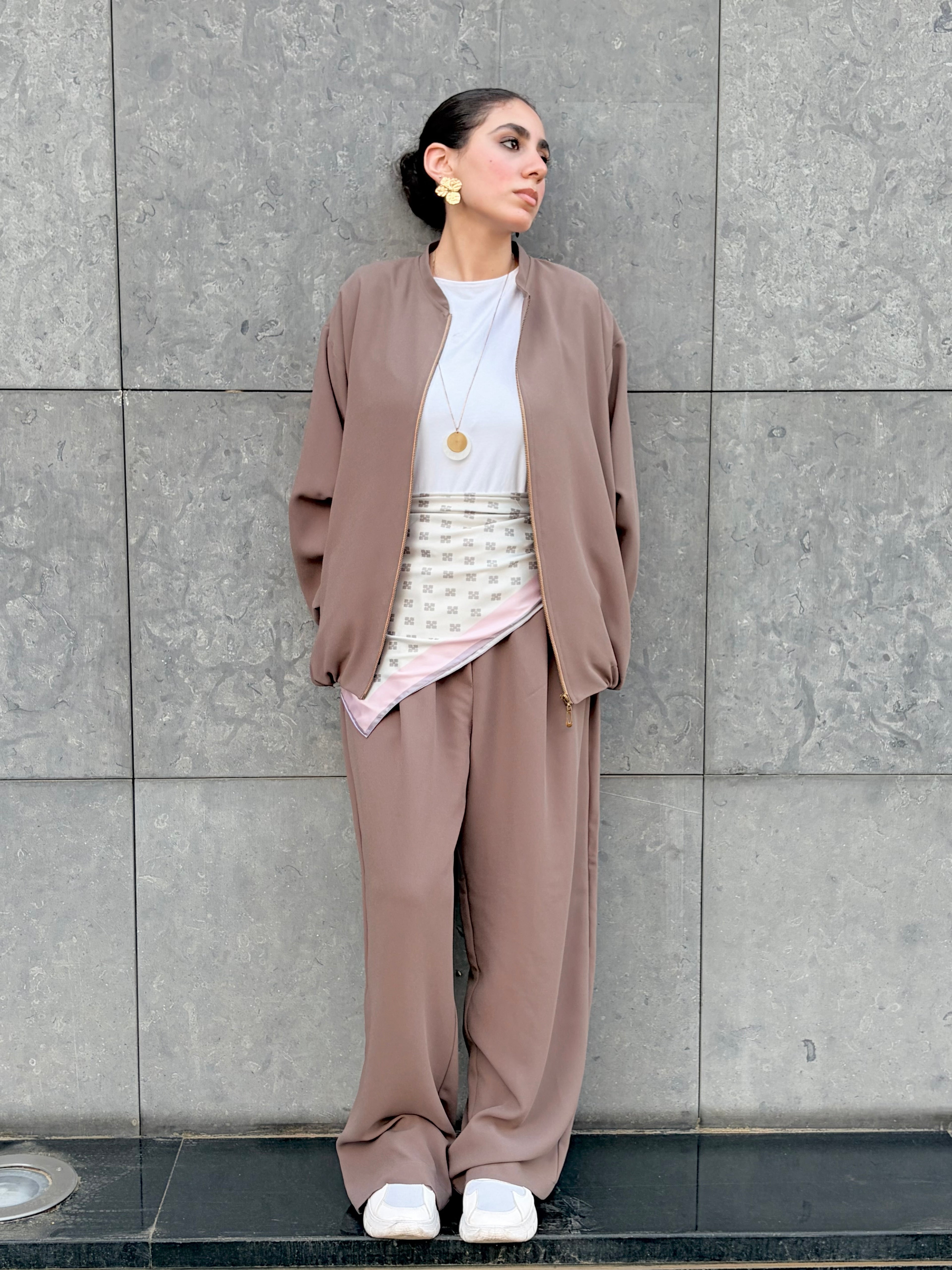 Mocha Wide-Leg Pant