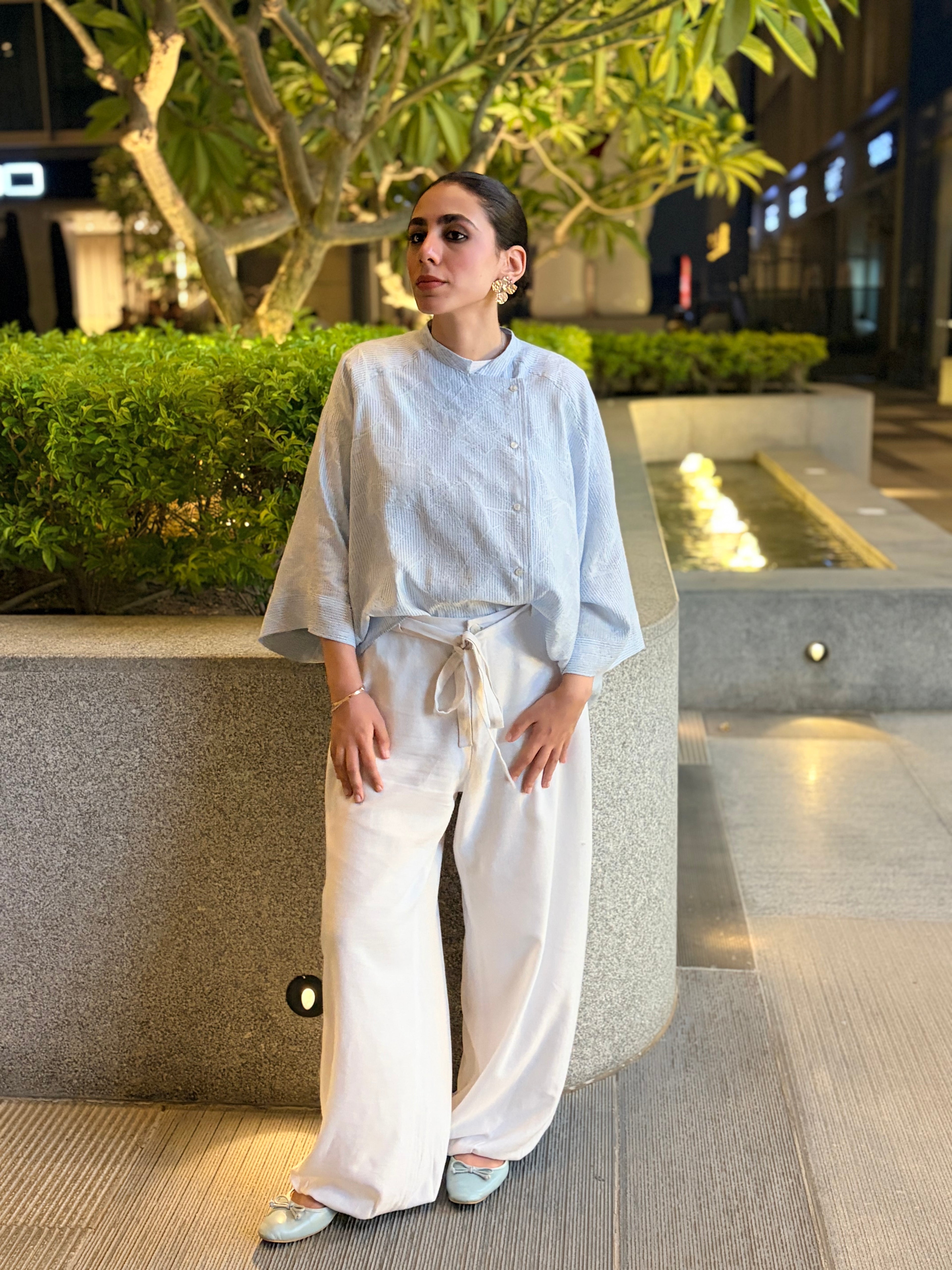 Linen Ballon Sarouel Pants