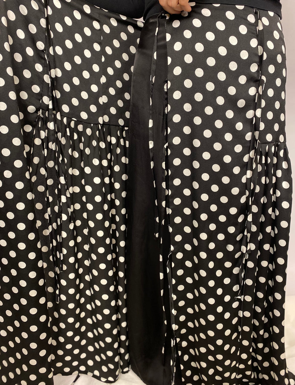Midnight Dot Wrapped Adjustable Skirt