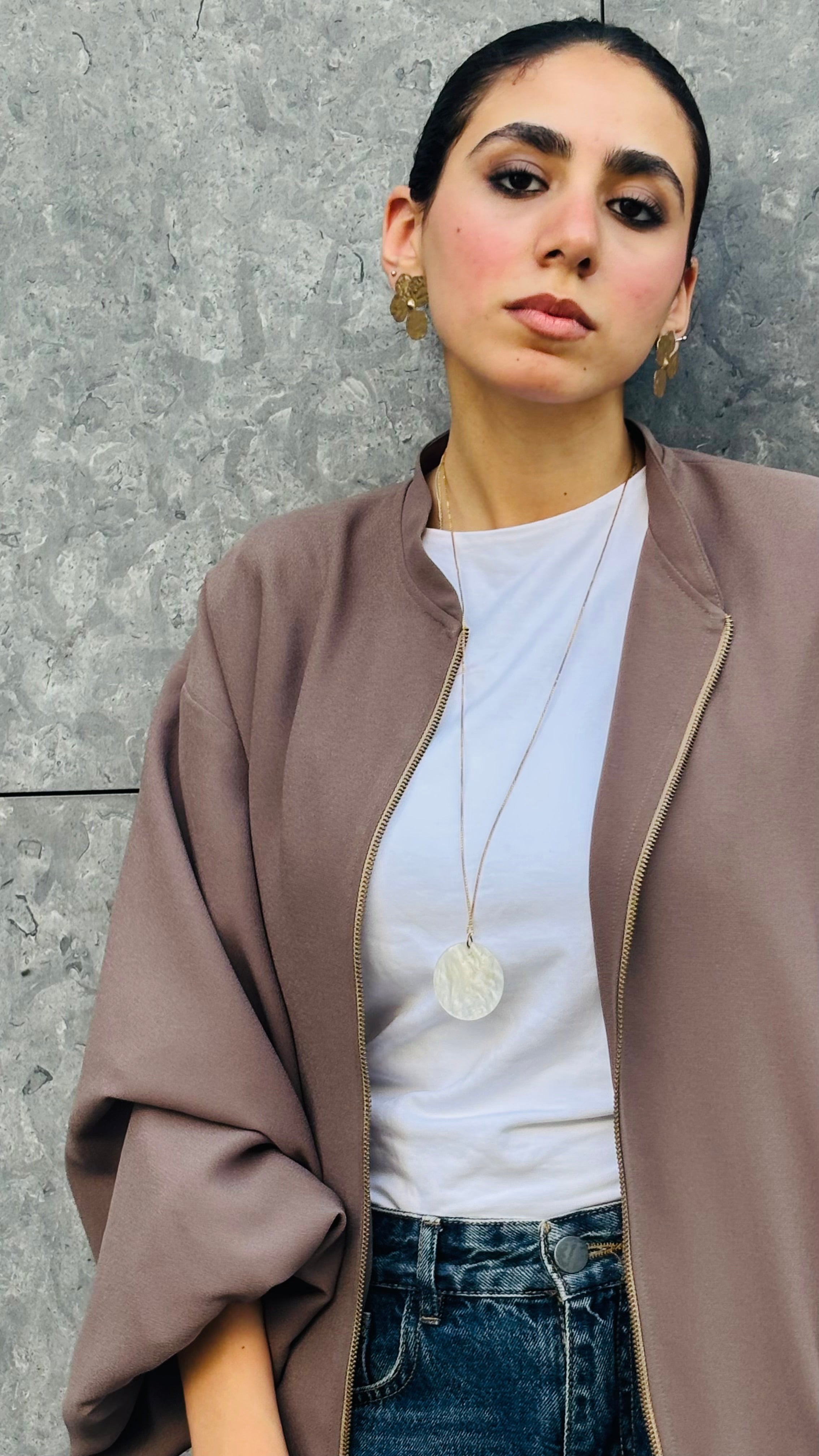 Mocha Bomber Jacket