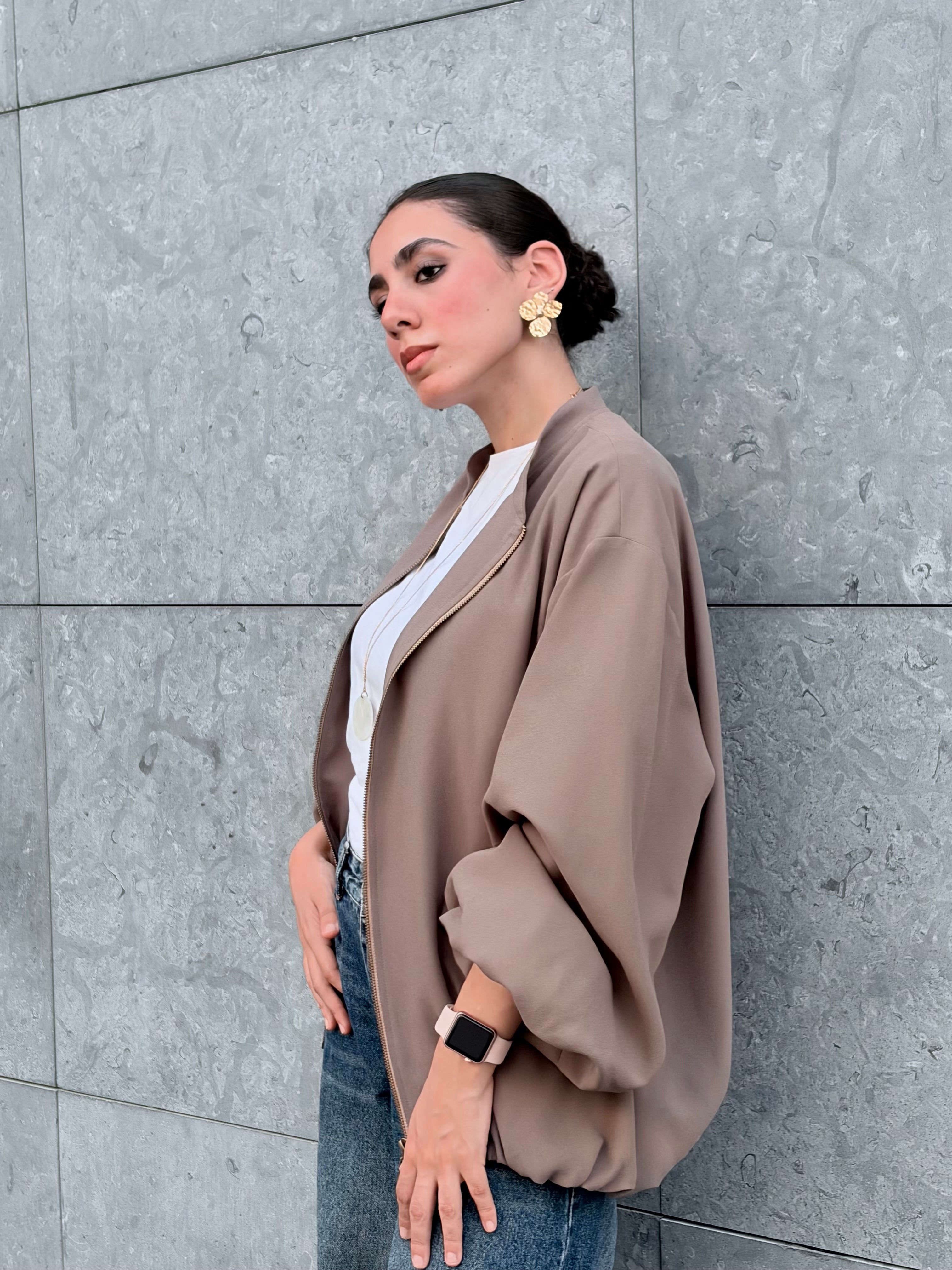 Mocha Bomber Jacket