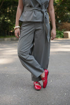 Olive Barrel Pants