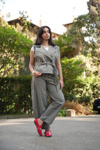 Olive Barrel Pants