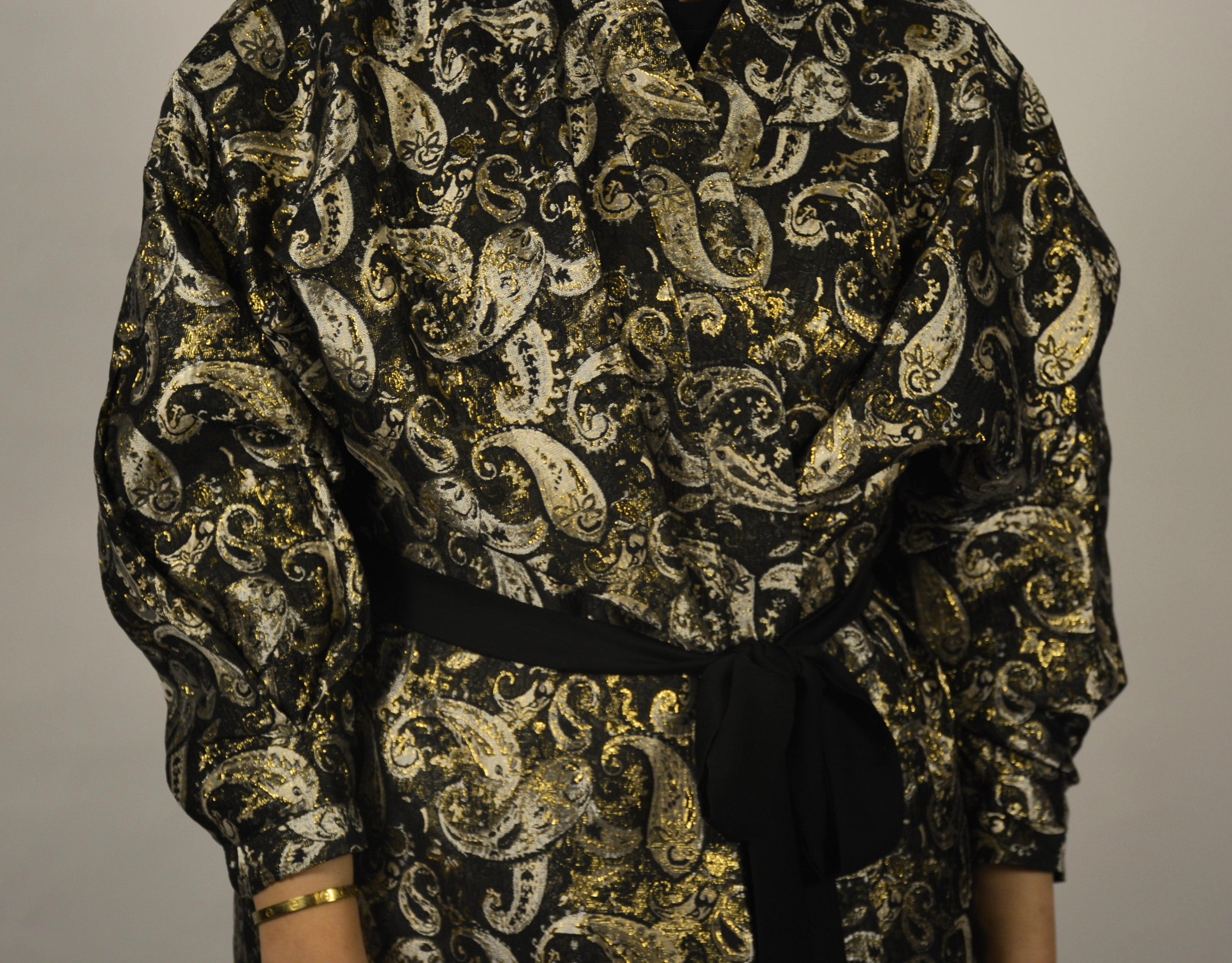Paisley Black-Gold Kaftan