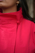 Scarlet Stand Collar Waterproof Jacket