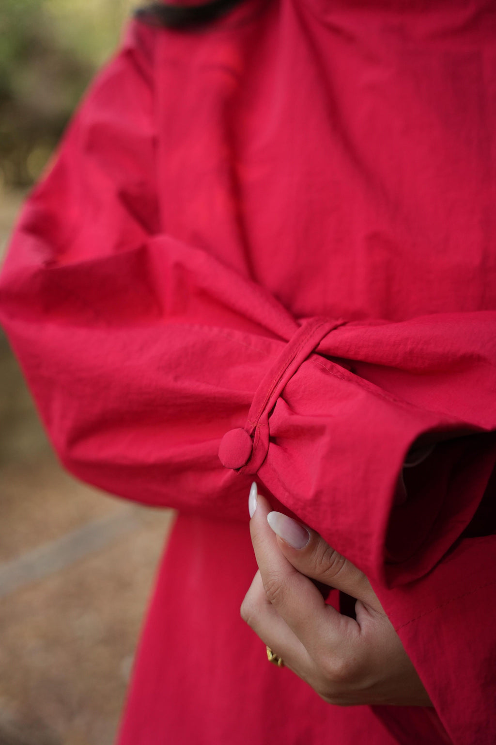 Scarlet Stand Collar Waterproof Jacket