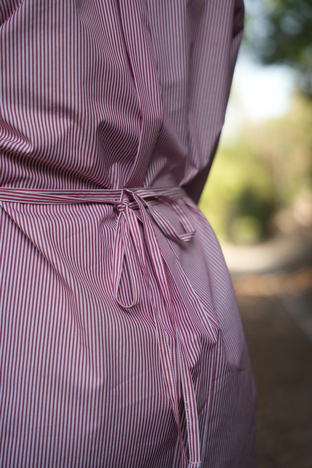 Basic Poplin Red-Striped Shirt