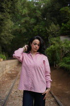 Basic Poplin Red-Striped Shirt
