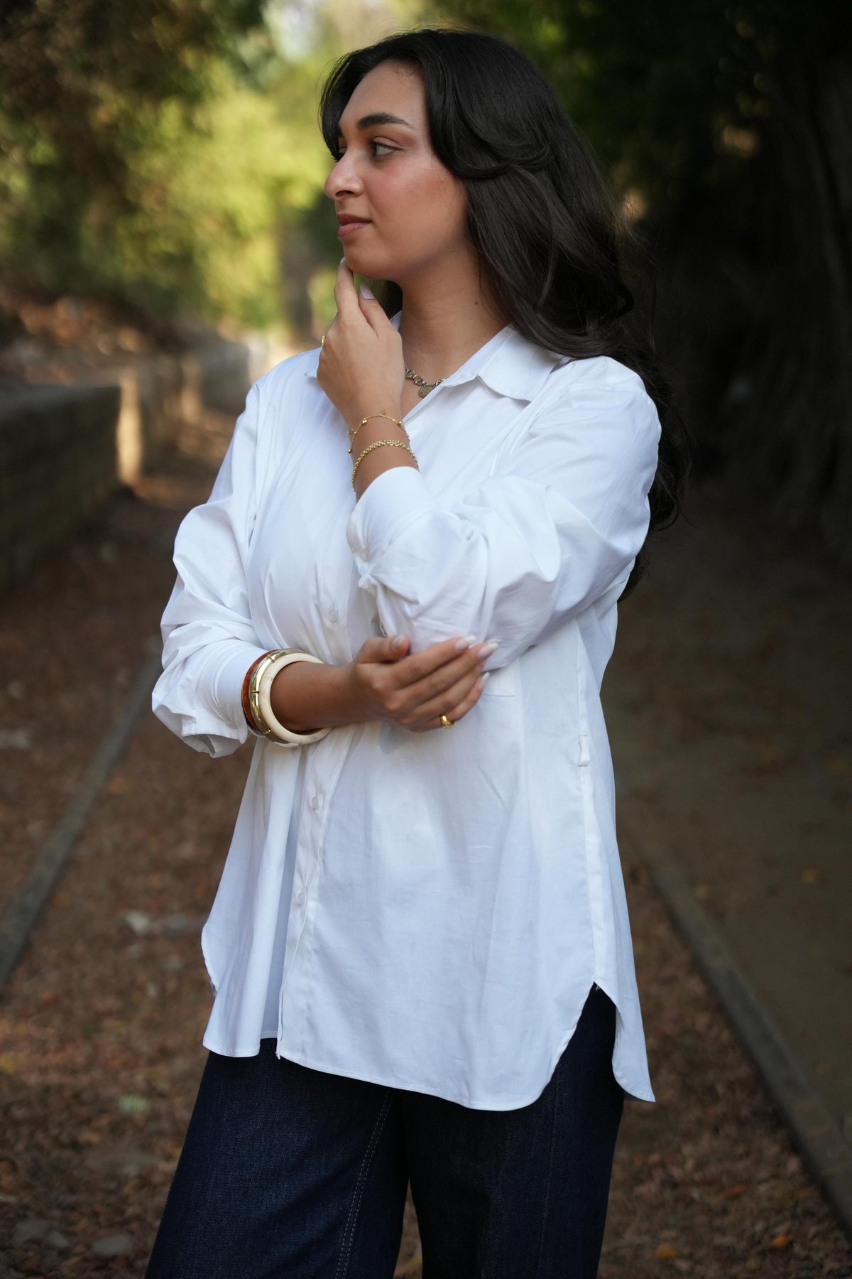 Basic Poplin White Shirt